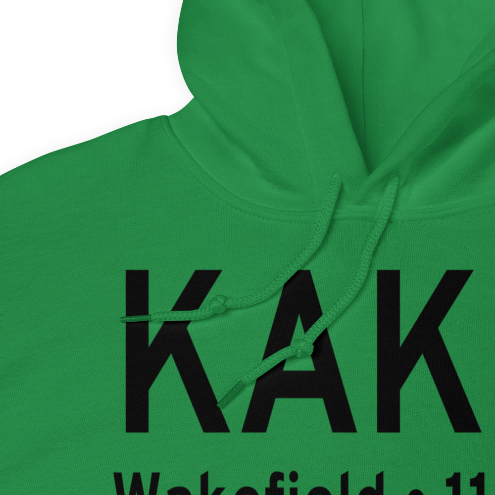 Wakefield Municipal Airport (KAKQ) ICAO Hoodie Sweatshirt 