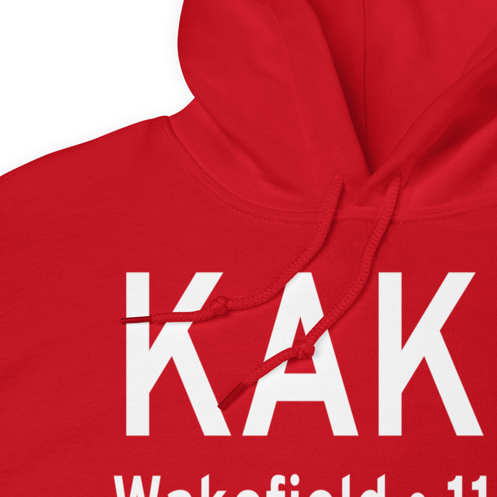Wakefield Municipal Airport (KAKQ) ICAO Hoodie Sweatshirt 