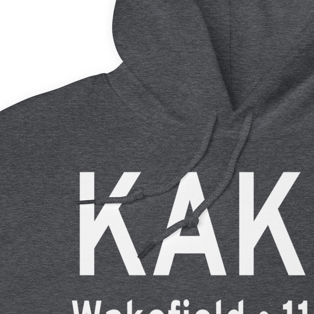 Wakefield Municipal Airport (KAKQ) ICAO Hoodie Sweatshirt 