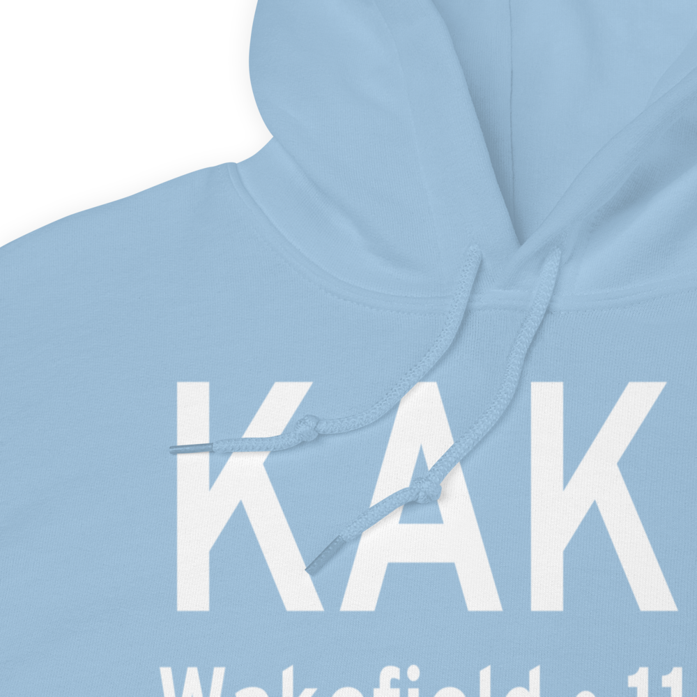 Wakefield Municipal Airport (KAKQ) ICAO Hoodie Sweatshirt 