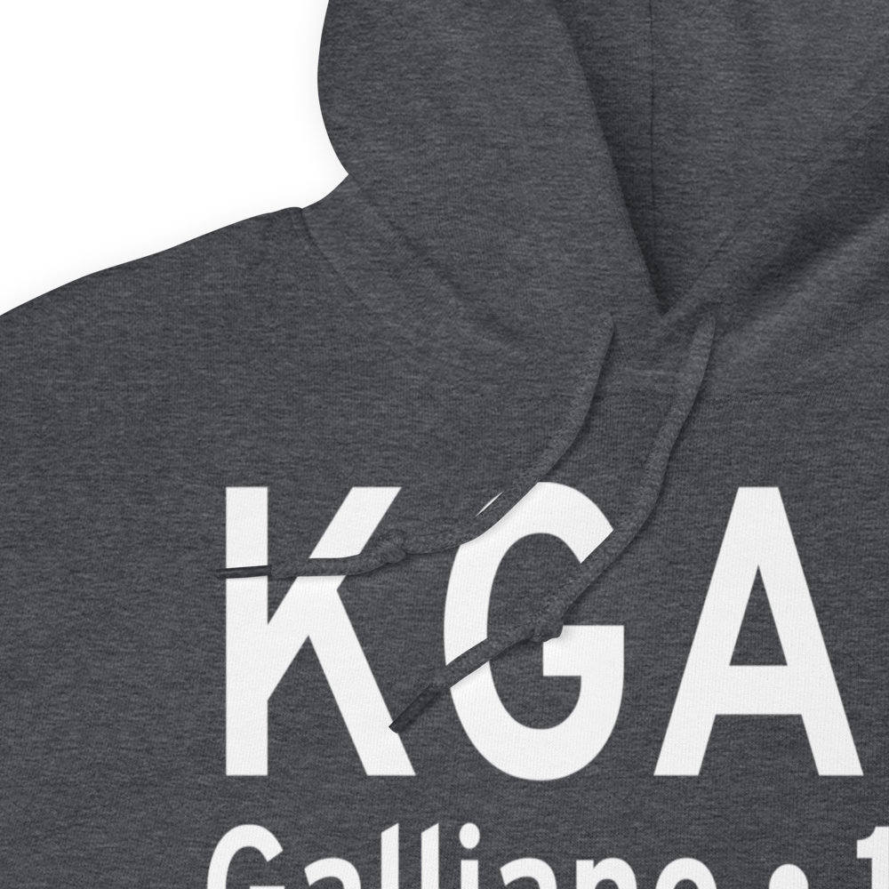 South Lafourche Leonard Miller Jr Airport (KGAO) ICAO Hoodie Sweatshirt 