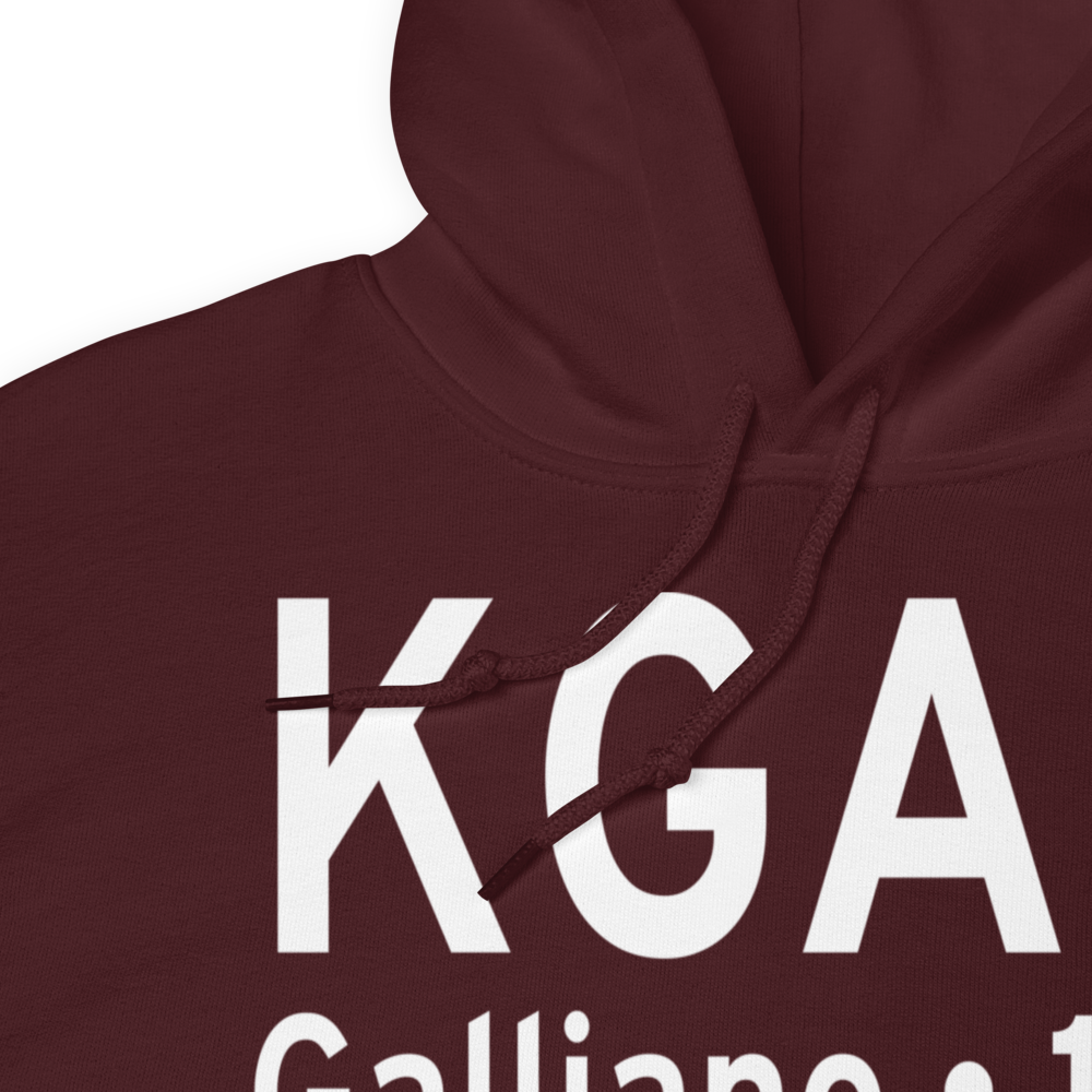 South Lafourche Leonard Miller Jr Airport (KGAO) ICAO Hoodie Sweatshirt 