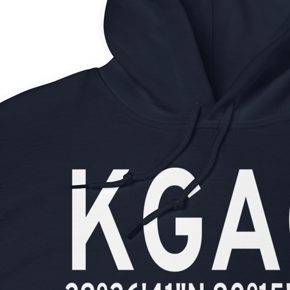 South Lafourche Leonard Miller Jr Airport (KGAO) ICAO Hoodie Sweatshirt 
