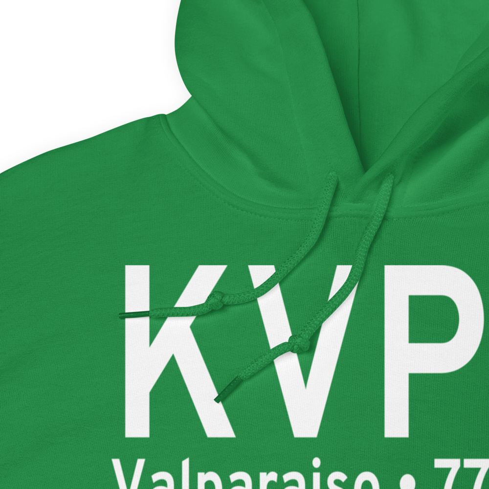 Porter County Municipal Airport (KVPZ) ICAO Hoodie Sweatshirt 