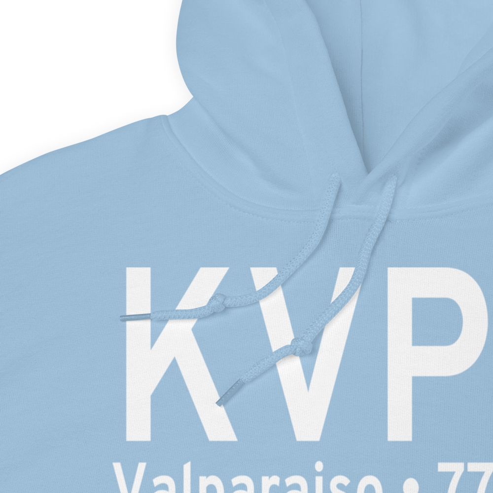 Porter County Municipal Airport (KVPZ) ICAO Hoodie Sweatshirt 