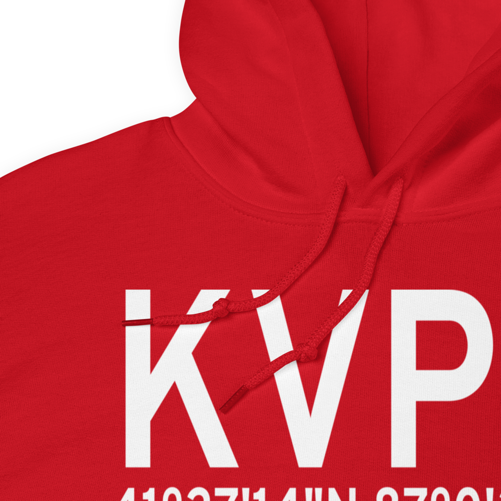 Porter County Municipal Airport (KVPZ) ICAO Hoodie Sweatshirt 