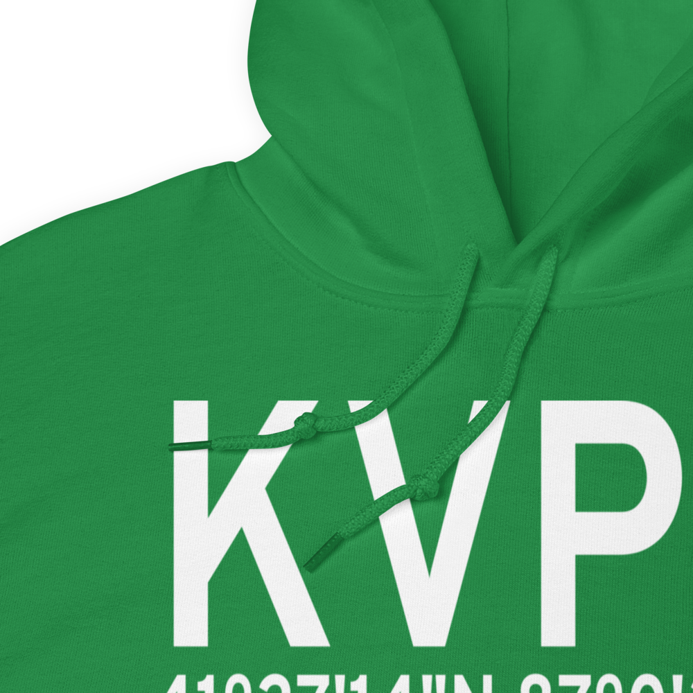 Porter County Municipal Airport (KVPZ) ICAO Hoodie Sweatshirt 
