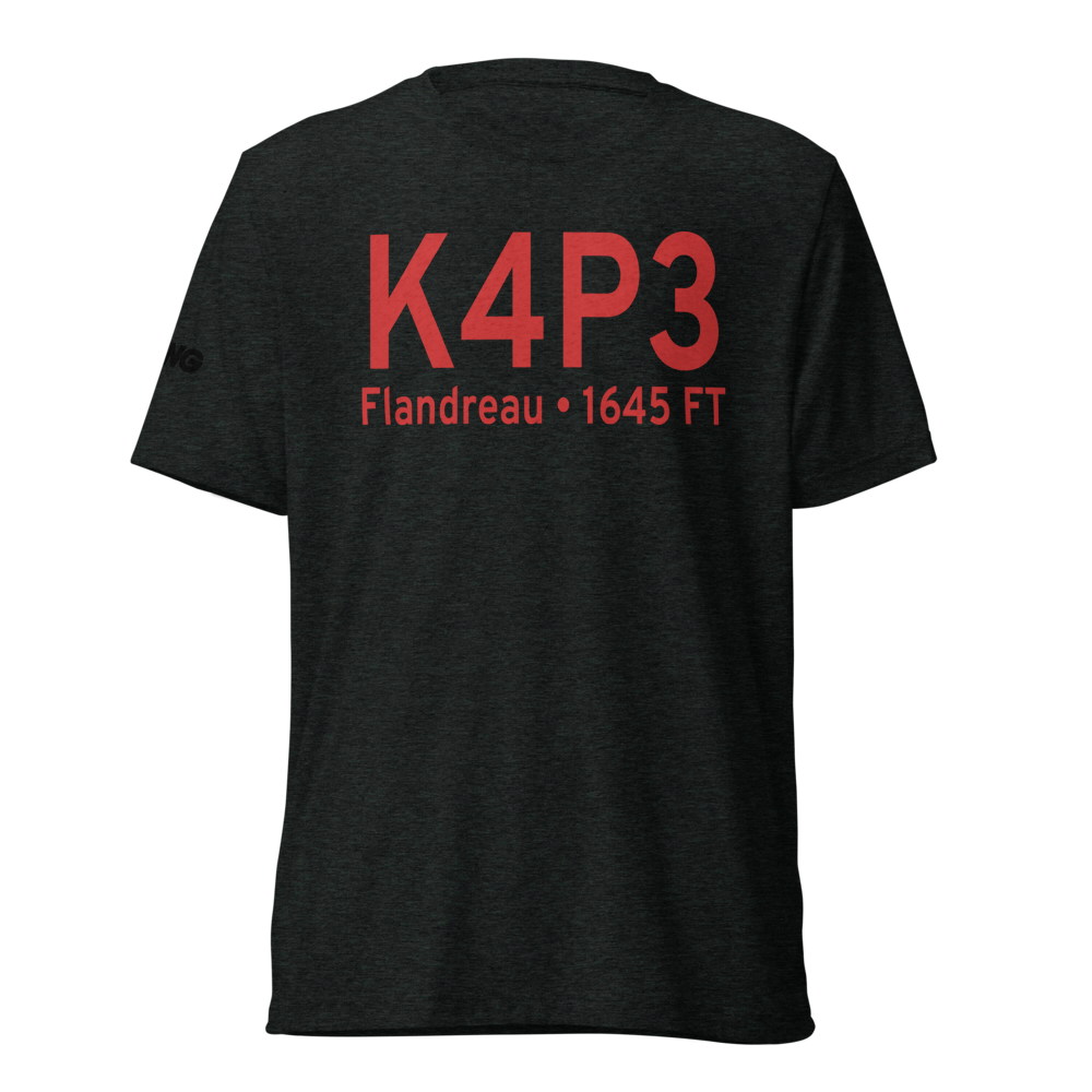 Flandreau Municipal Airport (K4P3) ICAO Tri-blend T-Shirt 