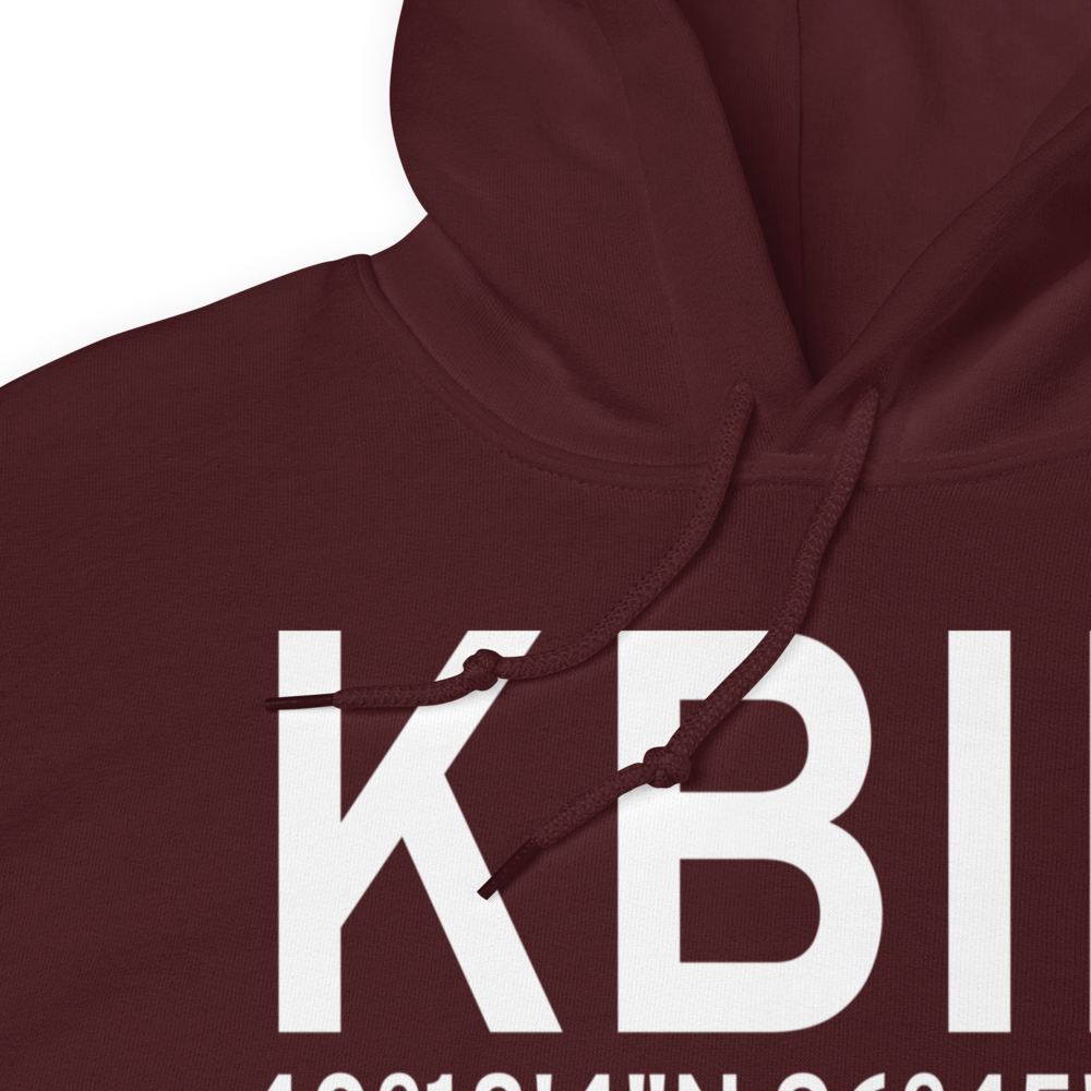 Beatrice Municipal Airport (KBIE) ICAO Hoodie Sweatshirt 