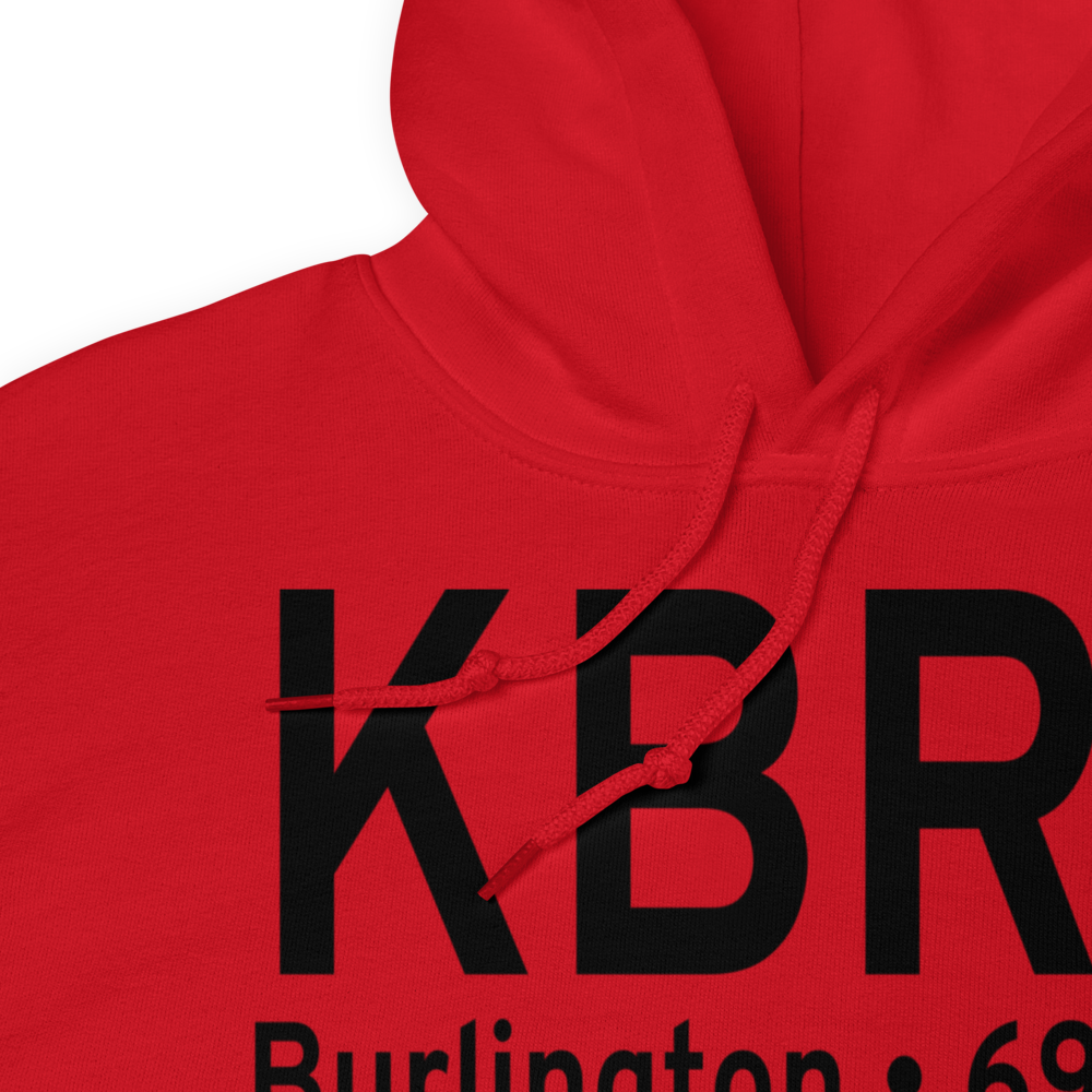 Southeast Iowa Regional Airport (KBRL) ICAO Hoodie Sweatshirt 
