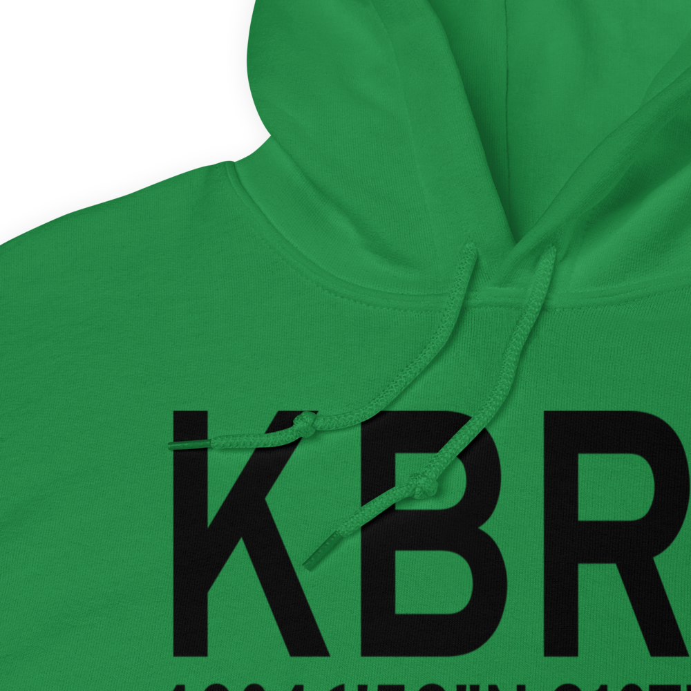 Southeast Iowa Regional Airport (KBRL) ICAO Hoodie Sweatshirt 