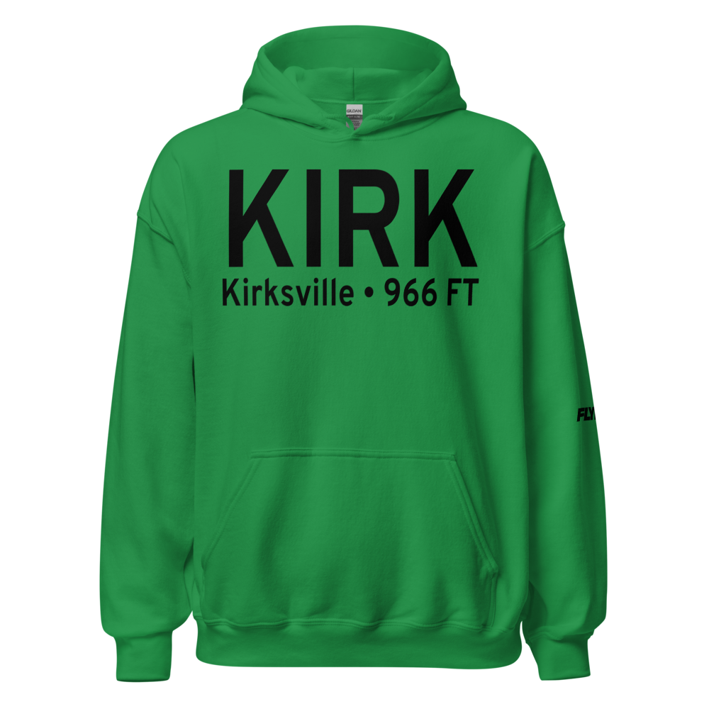 Kirksville Regional Airport (KIRK) ICAO Hoodie Sweatshirt 