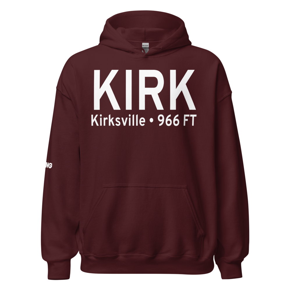 Kirksville Regional Airport (KIRK) ICAO Hoodie Sweatshirt 