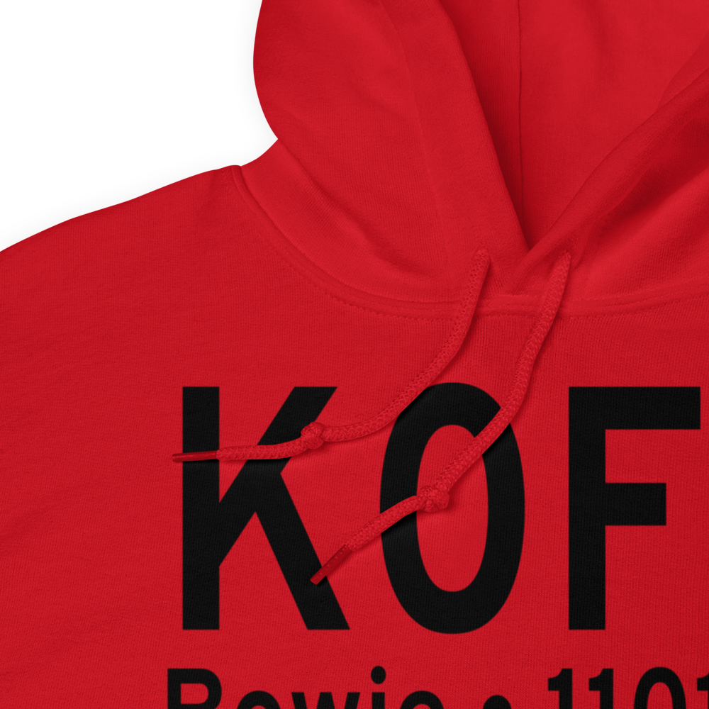 Bowie Municipal Airport (K0F2) ICAO Hoodie Sweatshirt 