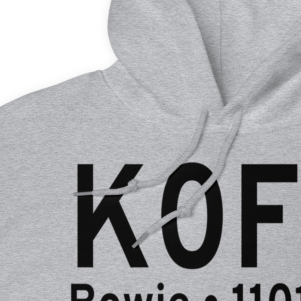Bowie Municipal Airport (K0F2) ICAO Hoodie Sweatshirt 