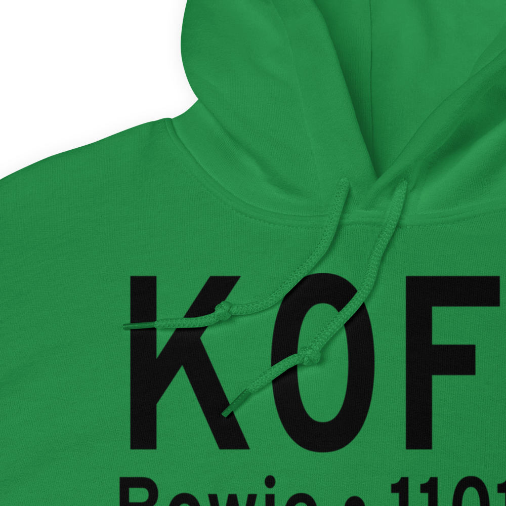 Bowie Municipal Airport (K0F2) ICAO Hoodie Sweatshirt 