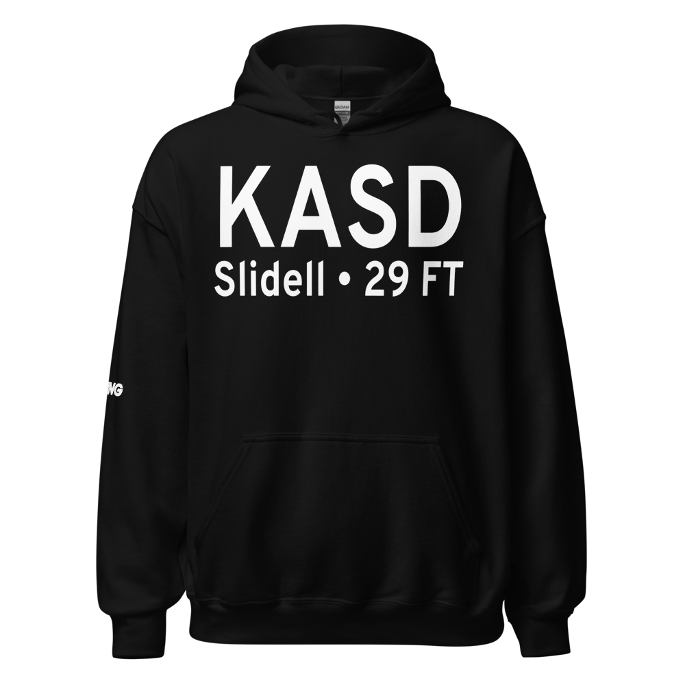 Slidell Airport (KASD) ICAO Hoodie Sweatshirt 