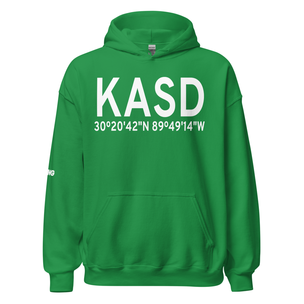 Slidell Airport (KASD) ICAO Hoodie Sweatshirt 