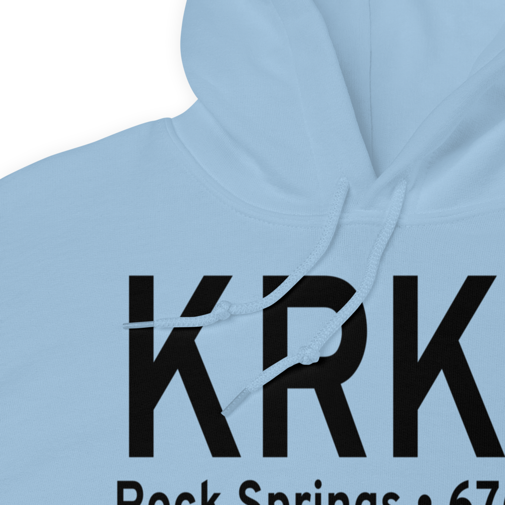 Southwest Wyoming Regional Airport (KRKS) ICAO Hoodie Sweatshirt 