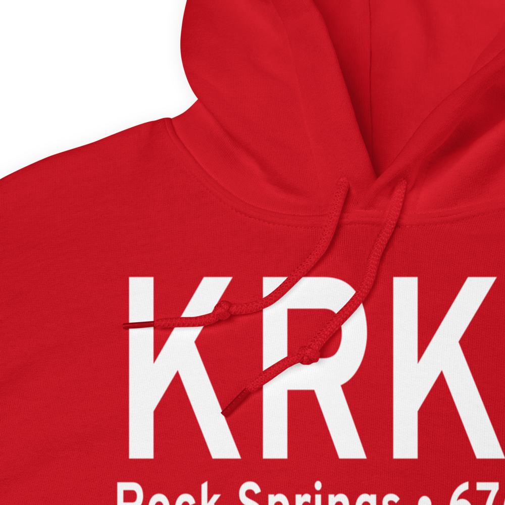 Southwest Wyoming Regional Airport (KRKS) ICAO Hoodie Sweatshirt 