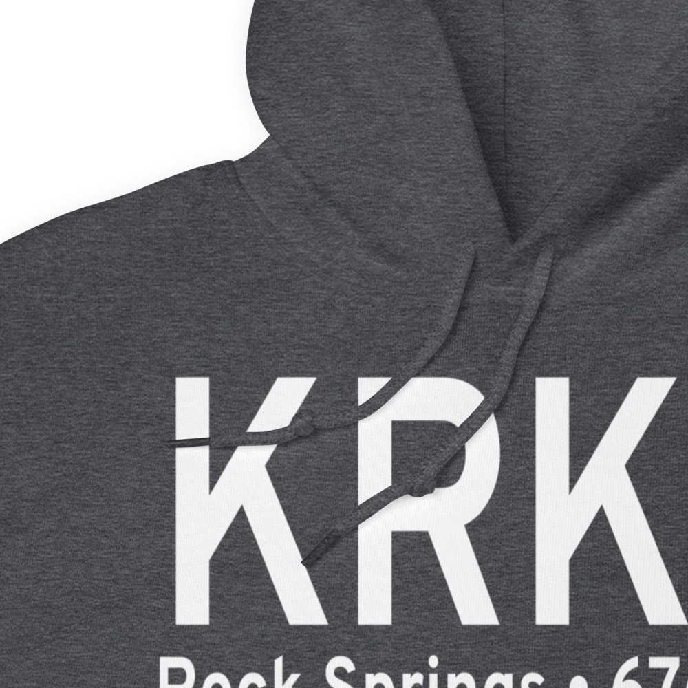 Southwest Wyoming Regional Airport (KRKS) ICAO Hoodie Sweatshirt 