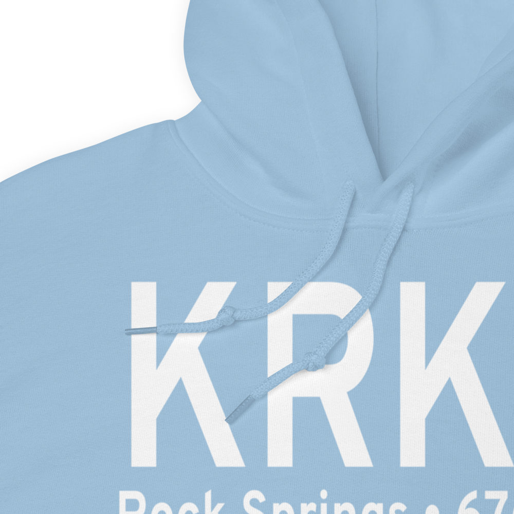 Southwest Wyoming Regional Airport (KRKS) ICAO Hoodie Sweatshirt 