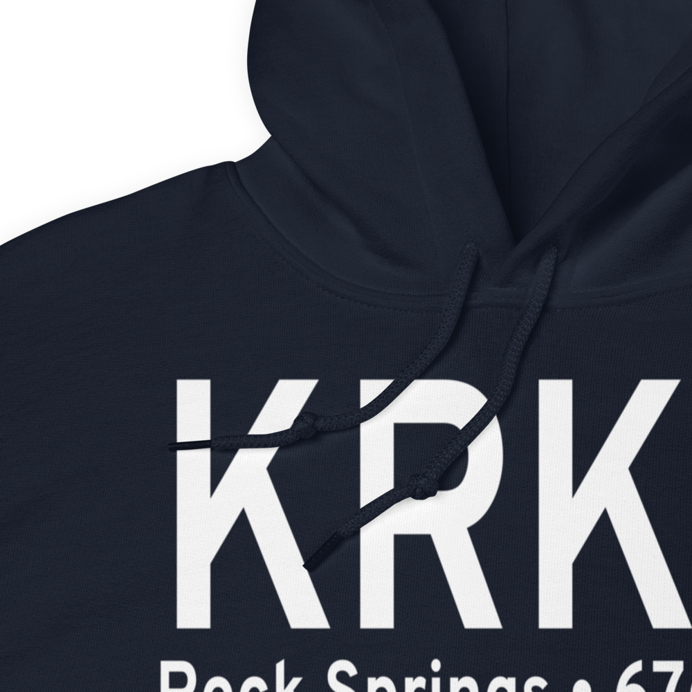 Southwest Wyoming Regional Airport (KRKS) ICAO Hoodie Sweatshirt 