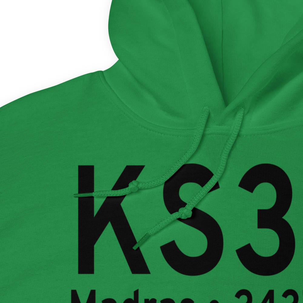 Madras Municipal Airport (KS33) ICAO Hoodie Sweatshirt 