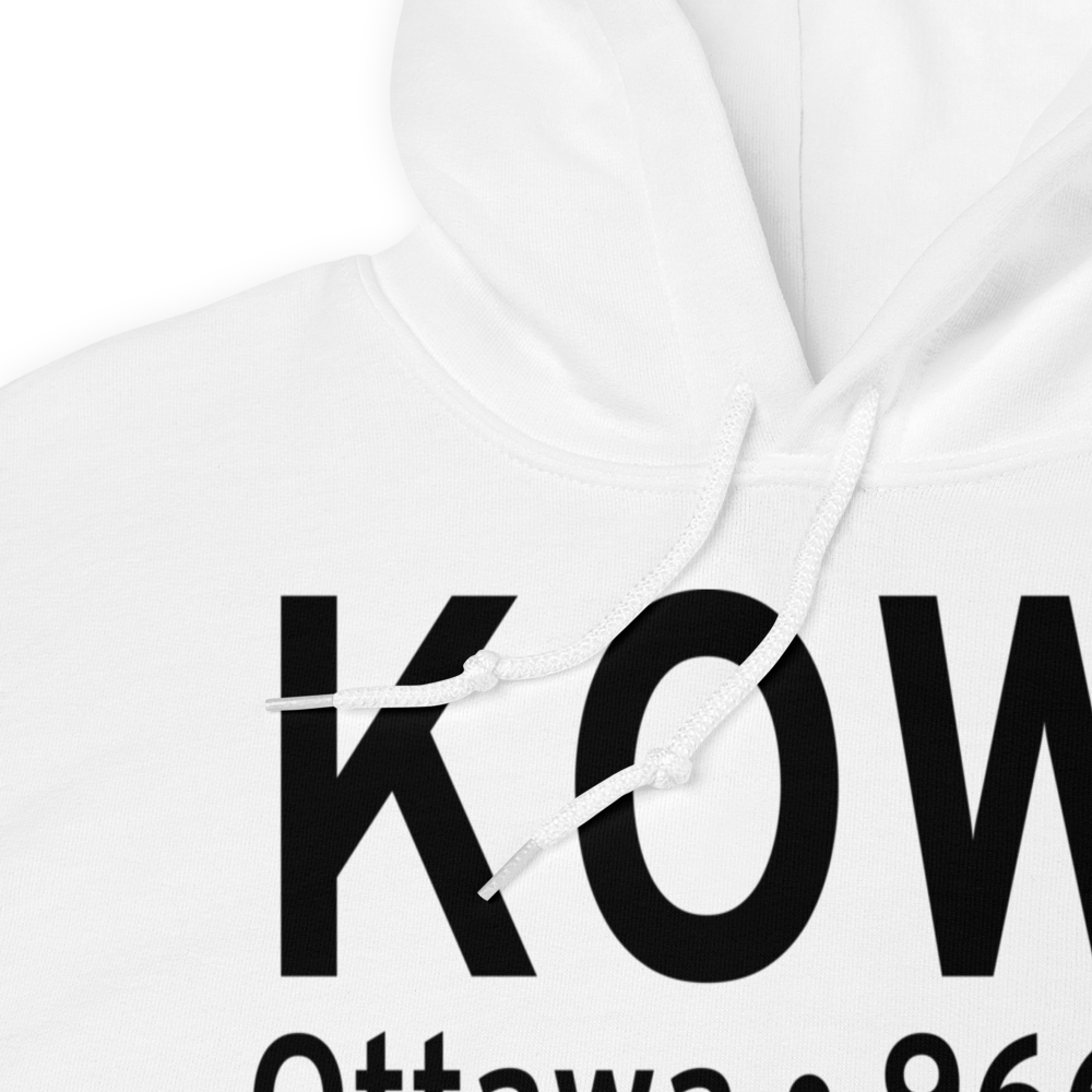 Ottawa Municipal Airport (KOWI) ICAO Hoodie Sweatshirt 