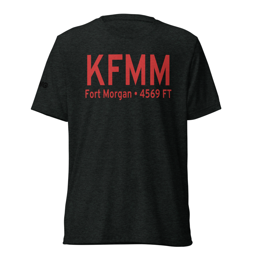 Fort Morgan Municipal Airport (KFMM) ICAO Tri-blend T-Shirt 