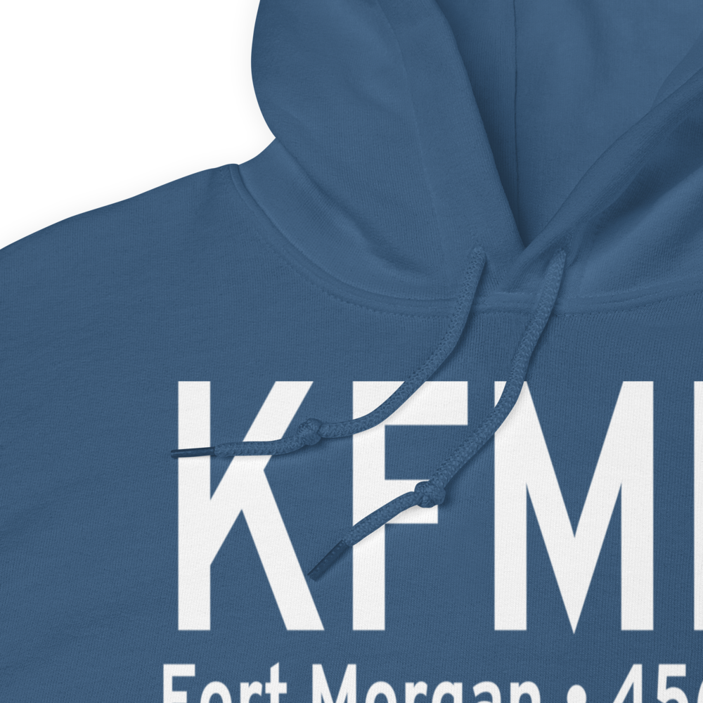 Fort Morgan Municipal Airport (KFMM) ICAO Hoodie Sweatshirt 