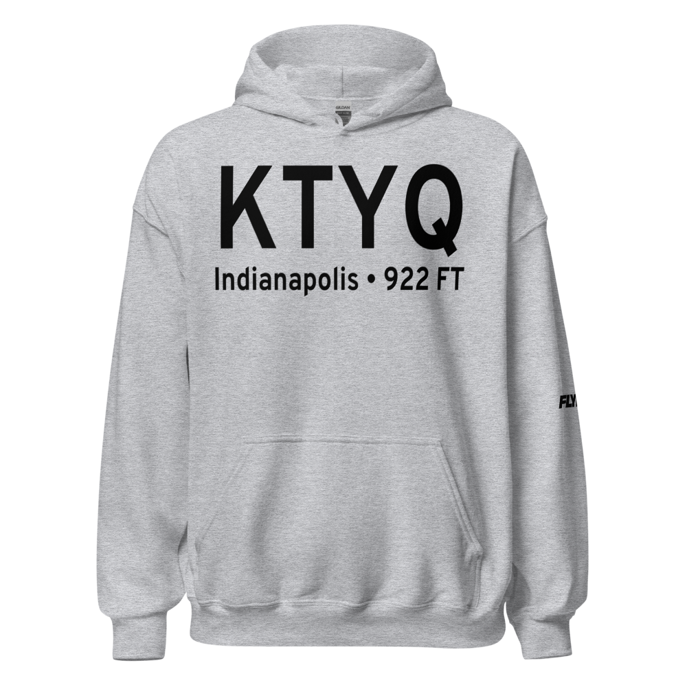 Indianapolis Executive Airport (KTYQ) ICAO Hoodie Sweatshirt 