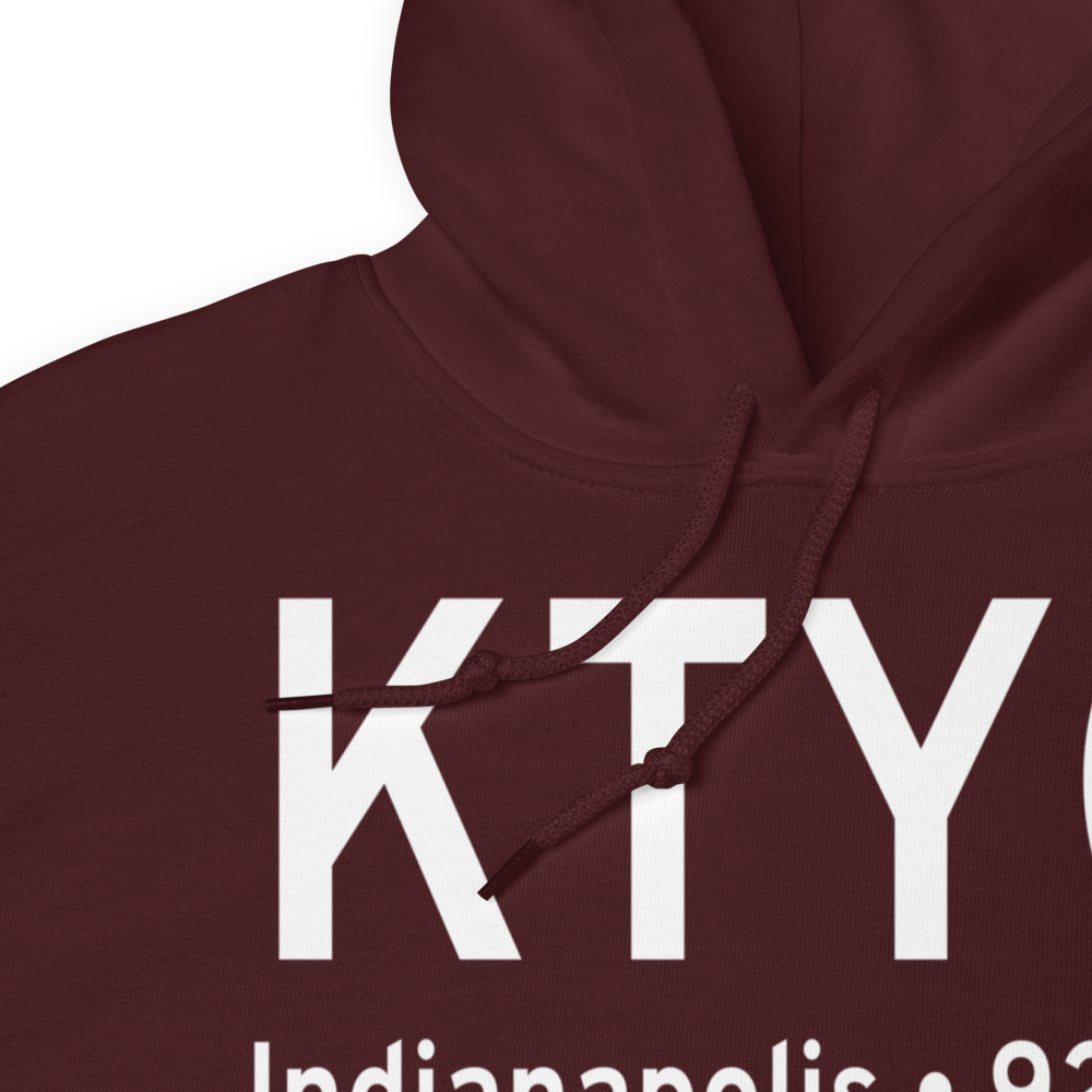 Indianapolis Executive Airport (KTYQ) ICAO Hoodie Sweatshirt 