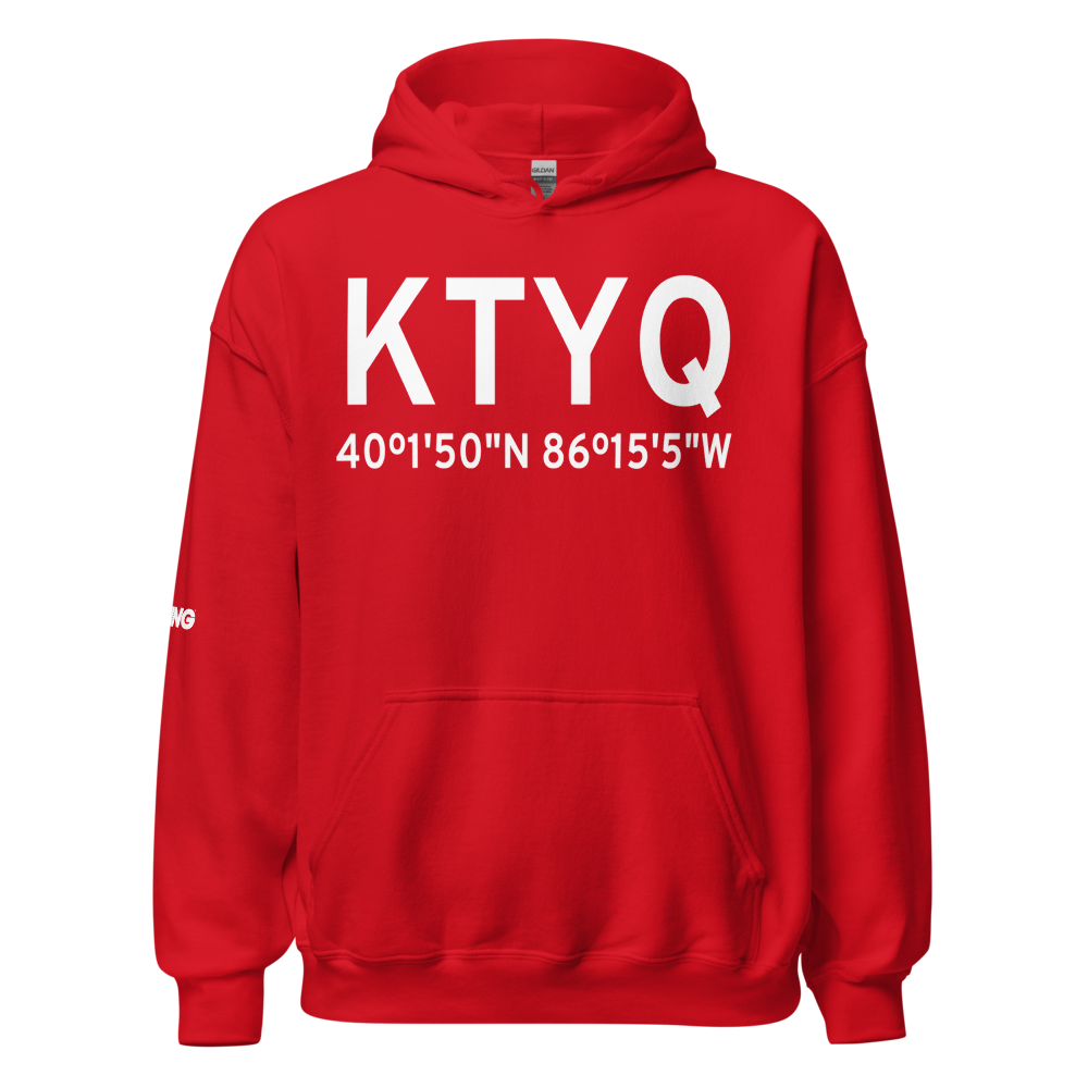 Indianapolis Executive Airport (KTYQ) ICAO Hoodie Sweatshirt 