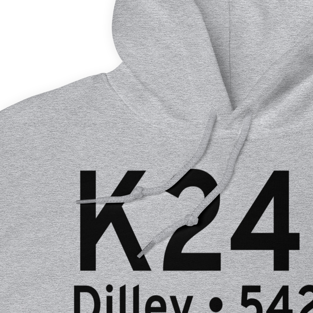 Dilley Airpark (K24R) ICAO Hoodie Sweatshirt 
