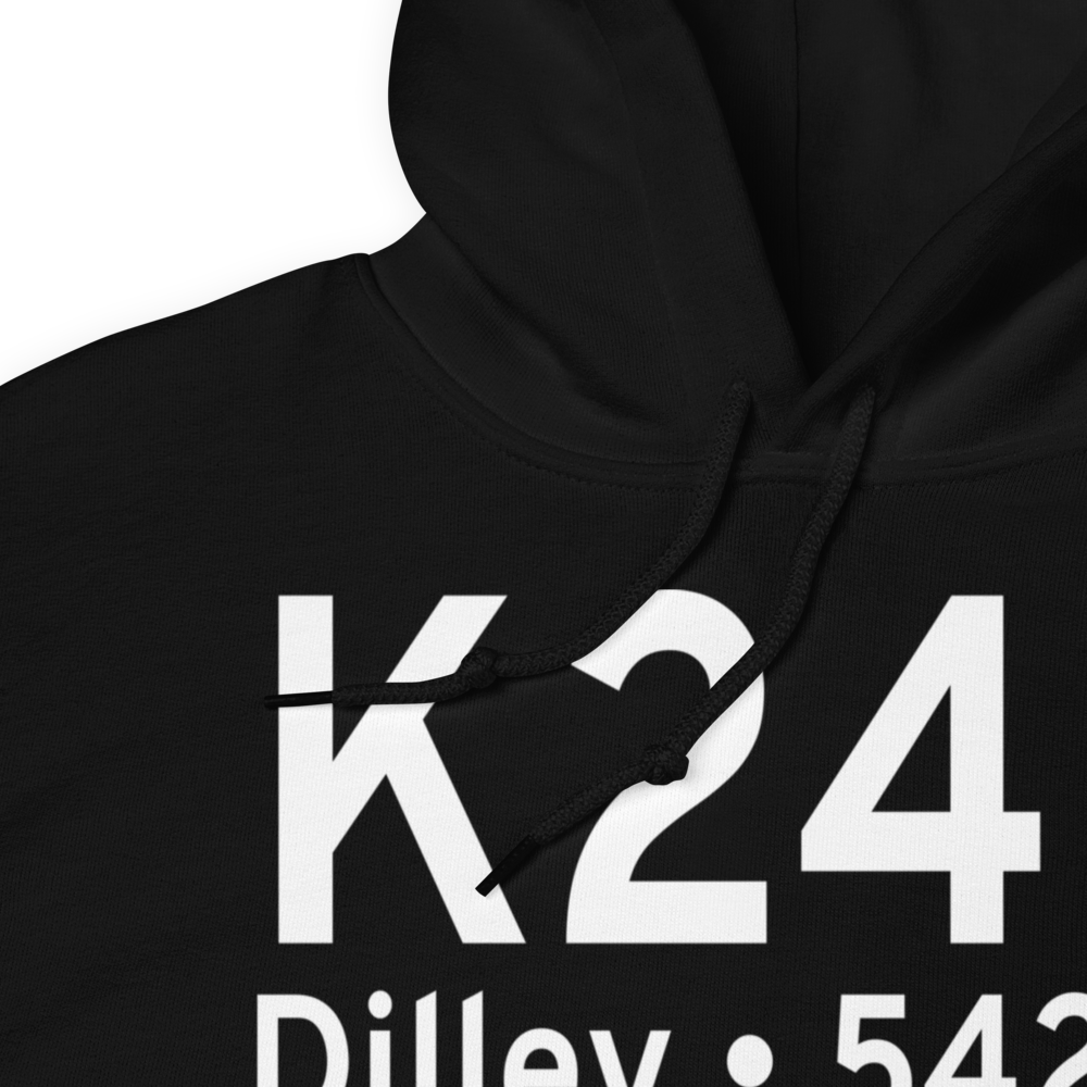 Dilley Airpark (K24R) ICAO Hoodie Sweatshirt 