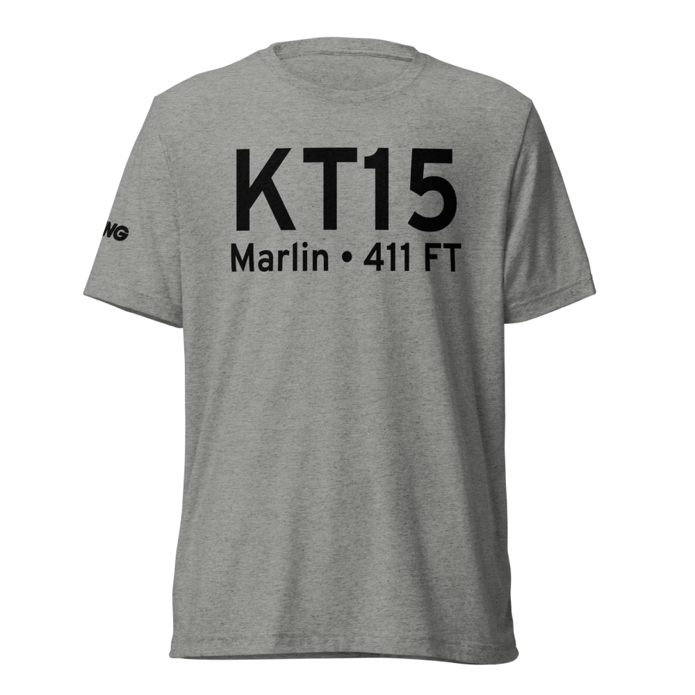 Marlin Airport (KT15) ICAO Tri-blend T-Shirt 