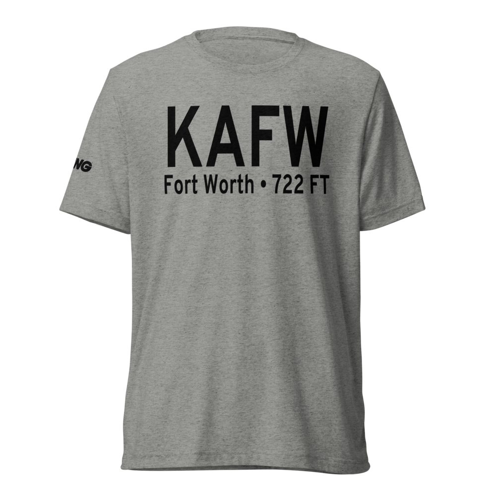 Fort Worth Alliance Airport (KAFW) ICAO Tri-blend T-Shirt 