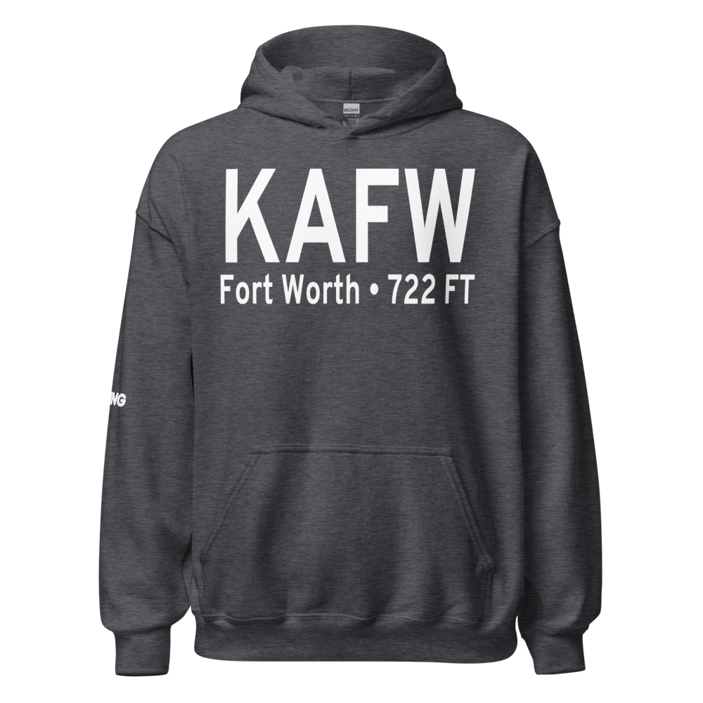 Fort Worth Alliance Airport (KAFW) ICAO Hoodie Sweatshirt 