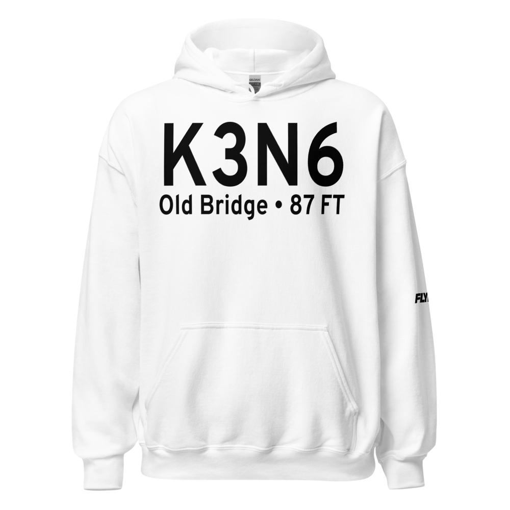 Old Bridge Airport (K3N6) ICAO Hoodie Sweatshirt 