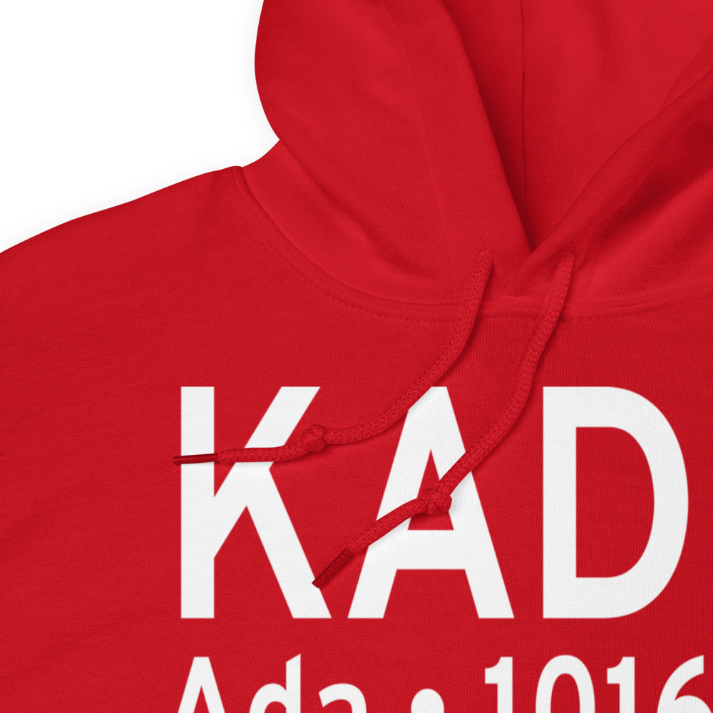 Ada Regional Airport (KADH) ICAO Hoodie Sweatshirt 