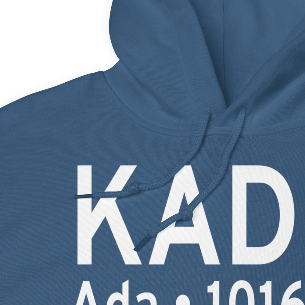 Ada Regional Airport (KADH) ICAO Hoodie Sweatshirt 