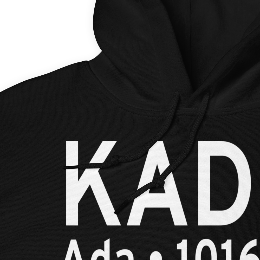 Ada Regional Airport (KADH) ICAO Hoodie Sweatshirt 