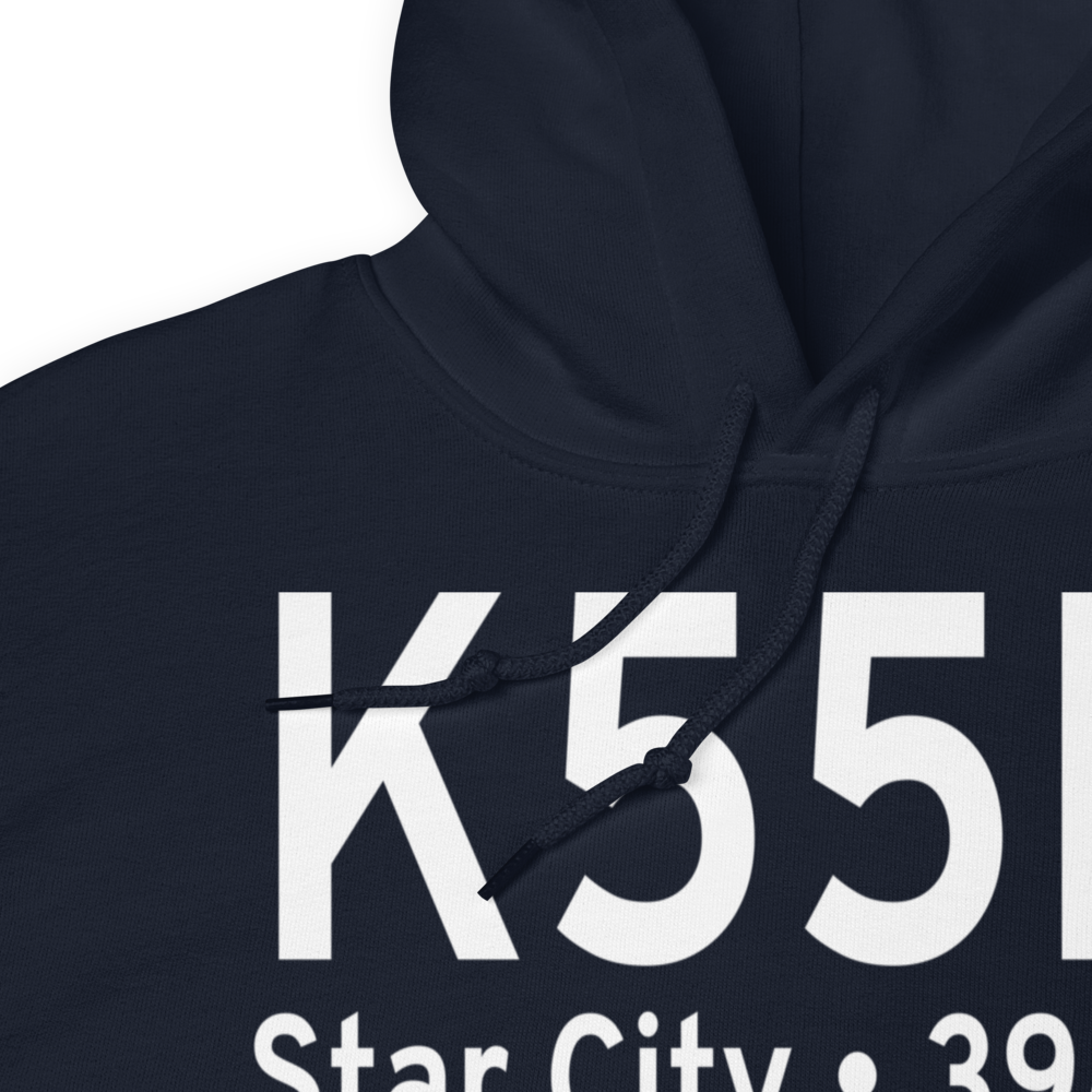 Star City Municipal Airport (K55M) ICAO Hoodie Sweatshirt 