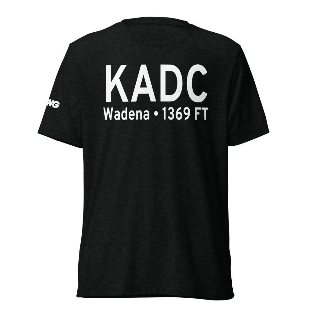 Wadena Municipal Airport (KADC) ICAO Tri-blend T-Shirt 