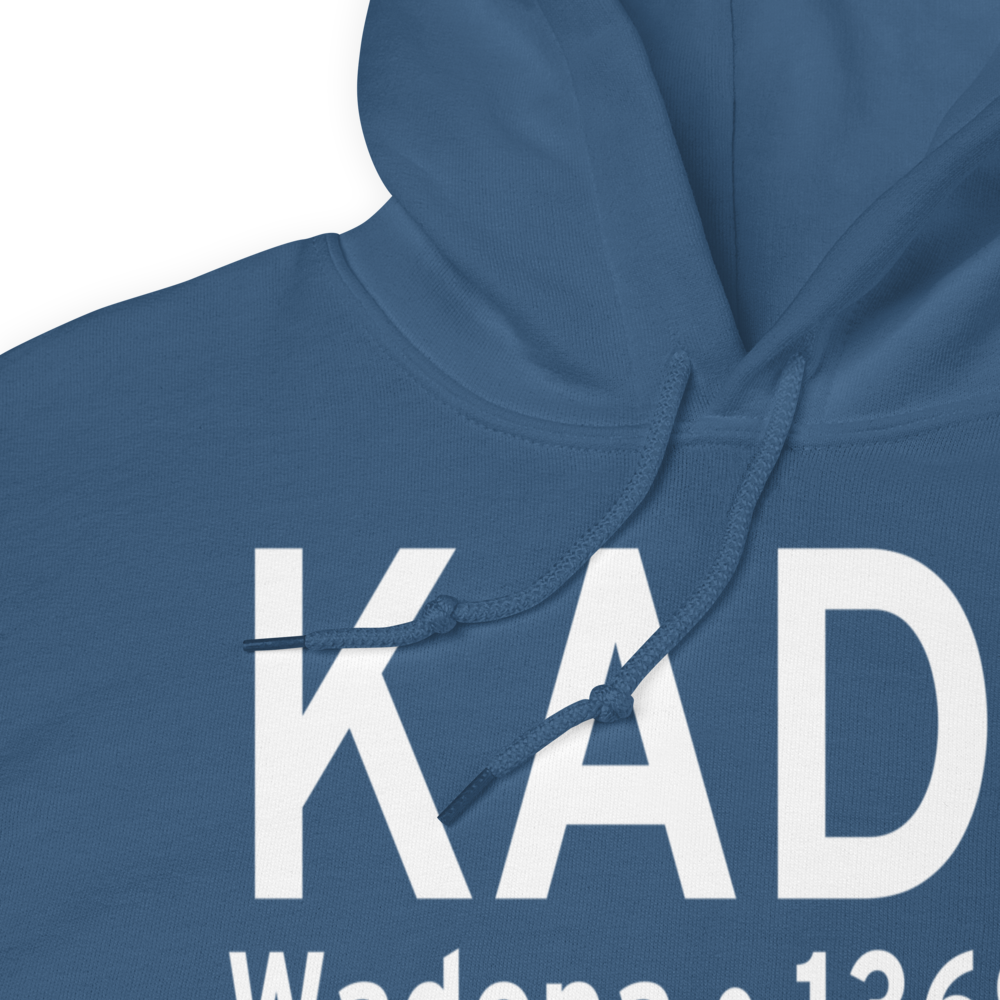 Wadena Municipal Airport (KADC) ICAO Hoodie Sweatshirt 