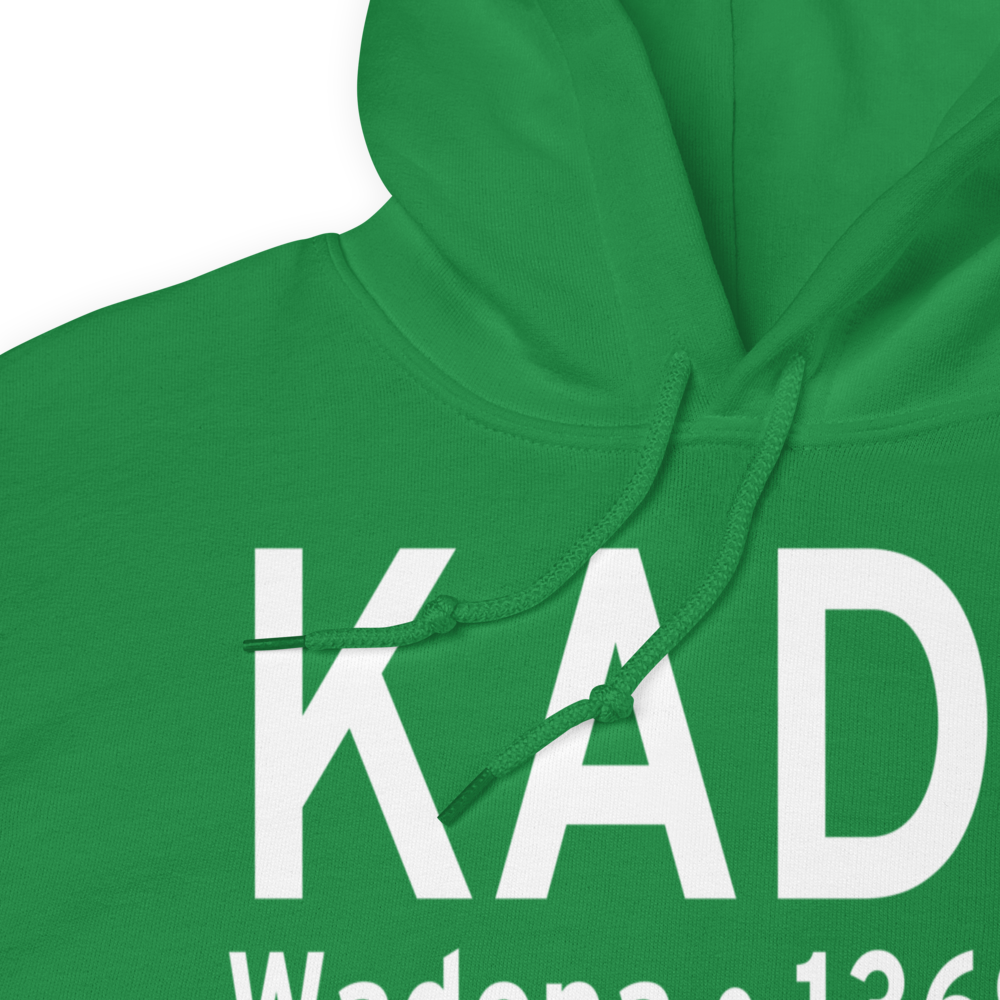 Wadena Municipal Airport (KADC) ICAO Hoodie Sweatshirt 