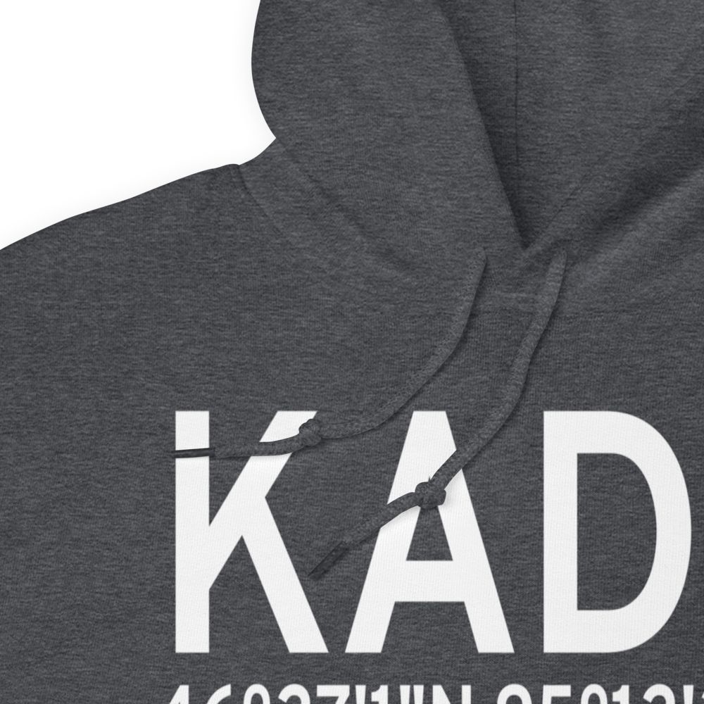 Wadena Municipal Airport (KADC) ICAO Hoodie Sweatshirt 