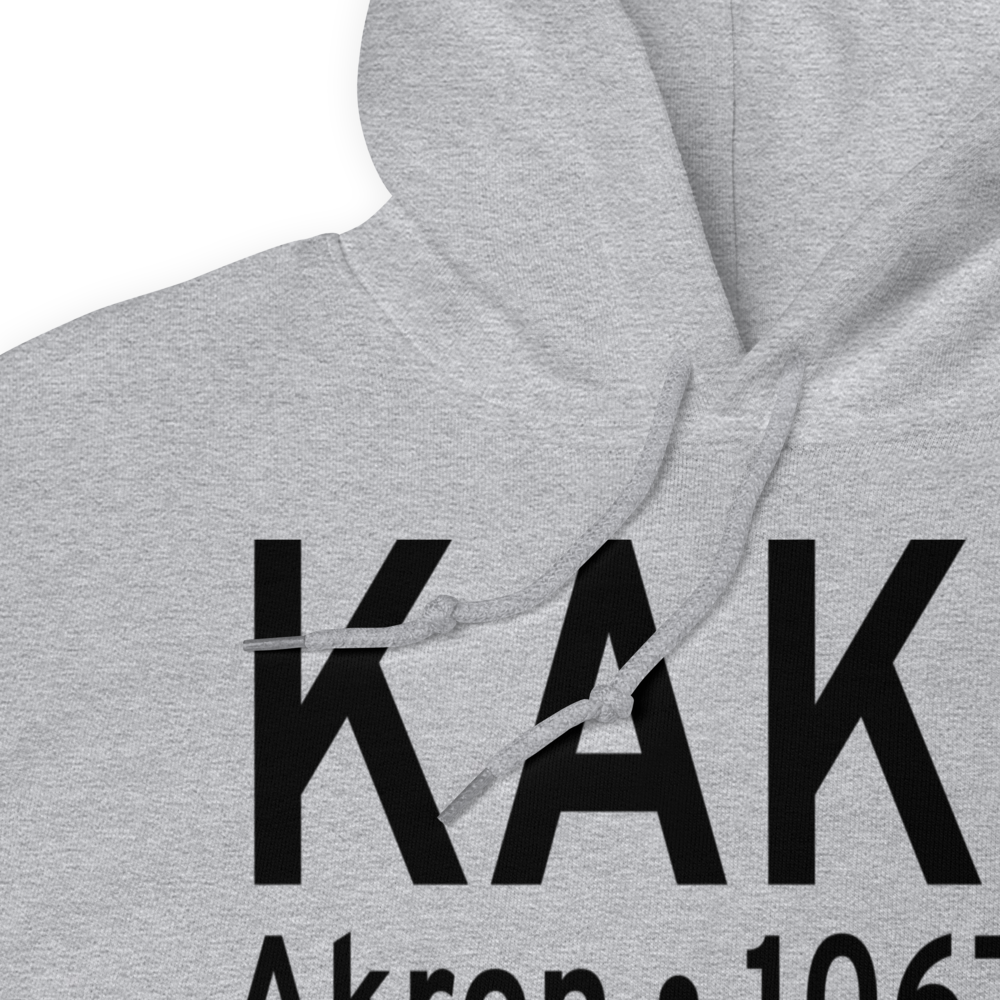 Akron Fulton International Airport (KAKR) ICAO Hoodie Sweatshirt 