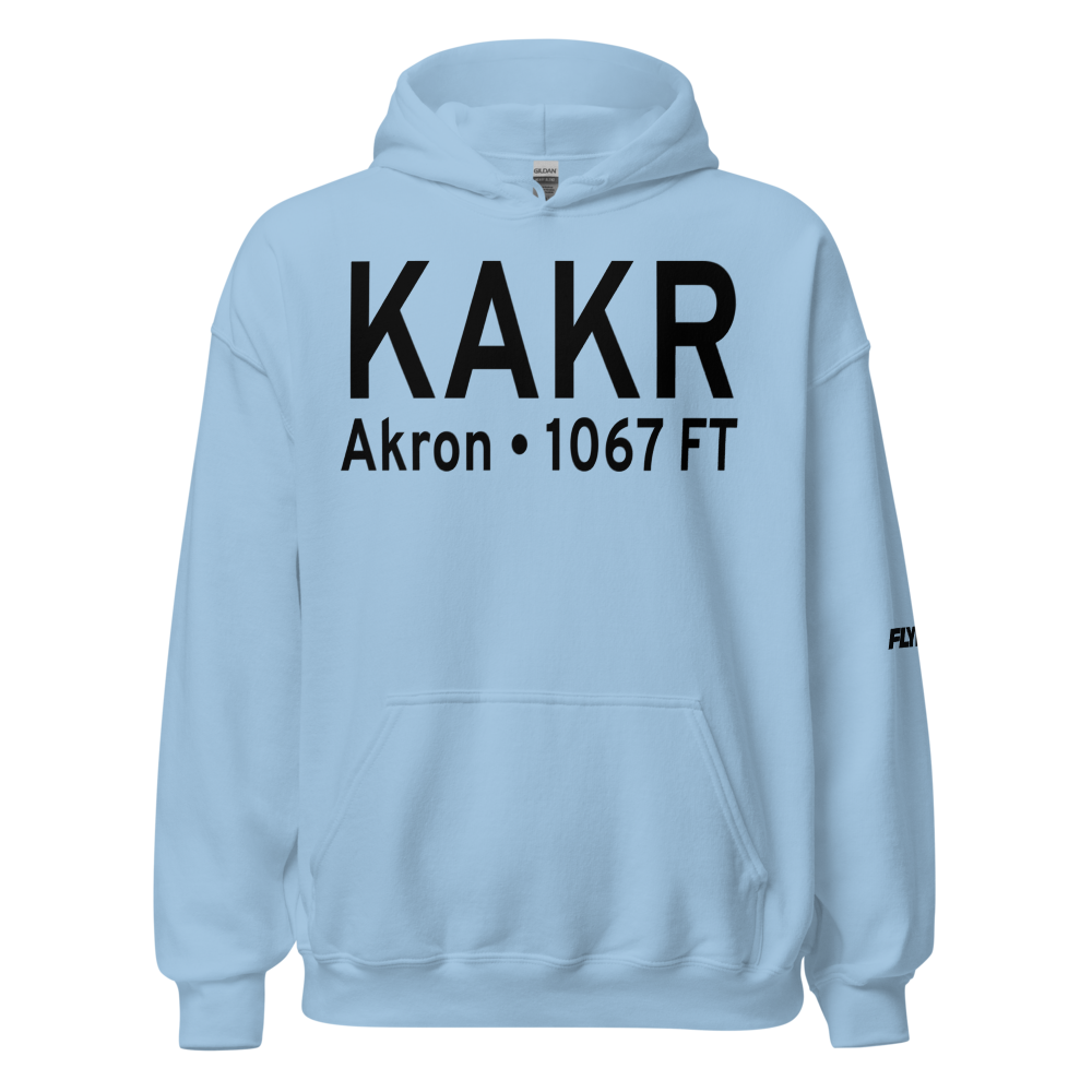 Akron Fulton International Airport (KAKR) ICAO Hoodie Sweatshirt 